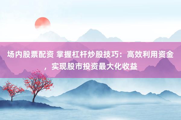 场内股票配资 掌握杠杆炒股技巧：高效利用资金，实现股市投资最大化收益