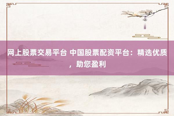 网上股票交易平台 中国股票配资平台：精选优质，助您盈利