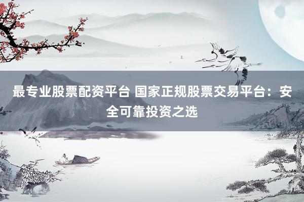 最专业股票配资平台 国家正规股票交易平台：安全可靠投资之选