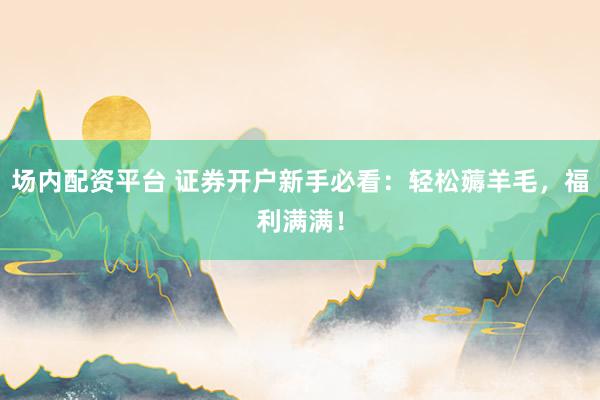 场内配资平台 证券开户新手必看:轻松薅羊毛,福利满满!